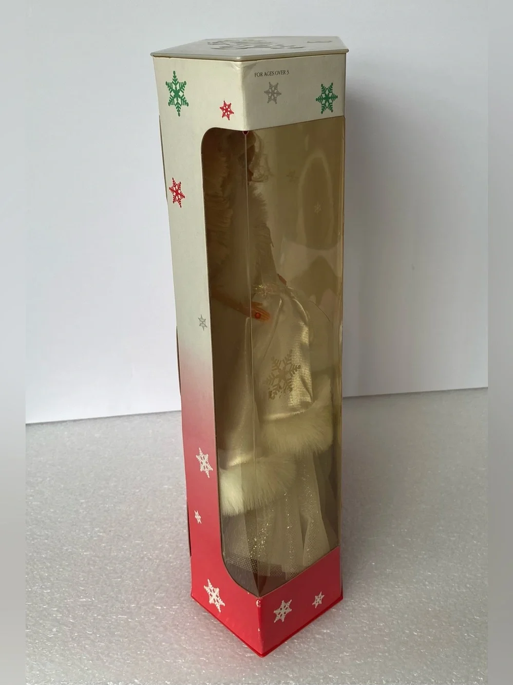 New Vintage Special Edition 1989 Happy Holiday Barbie Doll Damaged Packaging